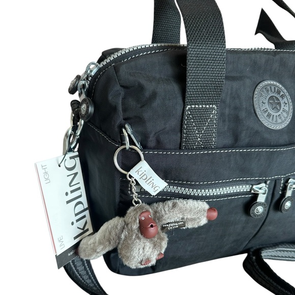 Kipling Klara Shoulder Bag Crossbody Black - Picture 3 of 10